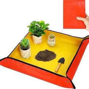 Red and Yellow Gardening Mat